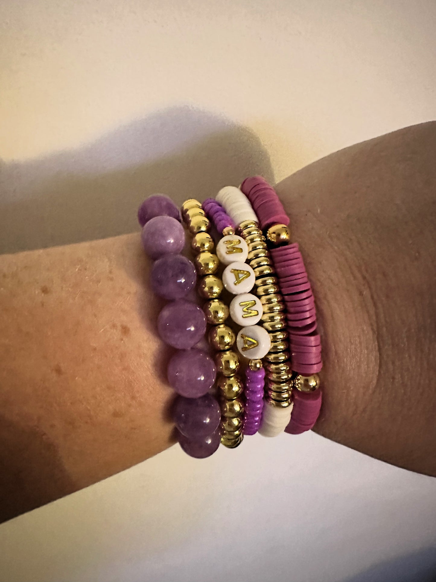 The Mama stack: lavender jade